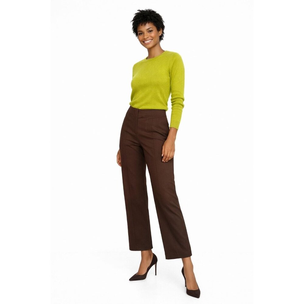 Banana Republic Medium Womens Brown Cropped Stretch Pants NWT